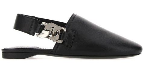 givenchy chain leather mule|Shop Givenchy G Chain Slingback Flat Mules .